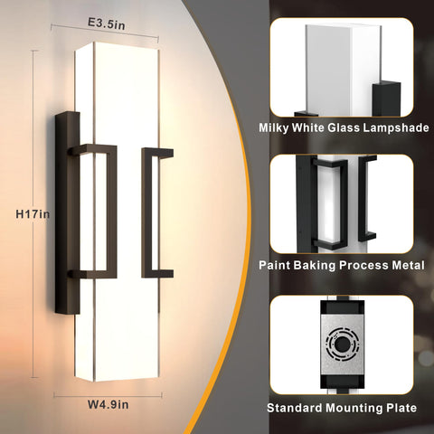 Hyunbae waterproof outdoor light resists rain and snow, keeping entryways well lit.