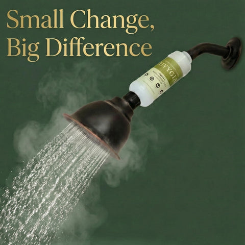HYYGIA Long-lasting filter delivers about 100 showers with easy twist-on installation.