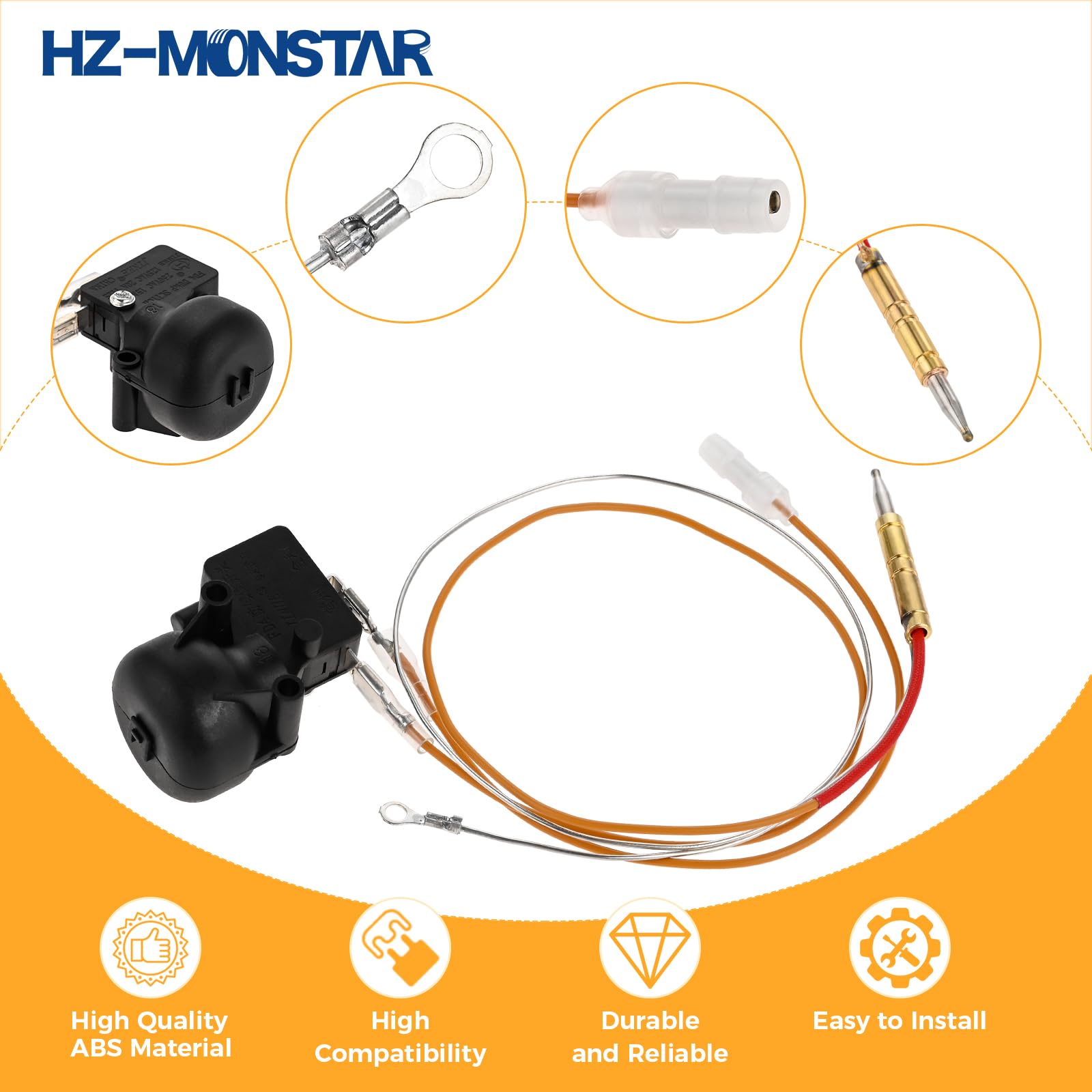 HZ-MONSTAR easy-installation hardware included for quick replacement