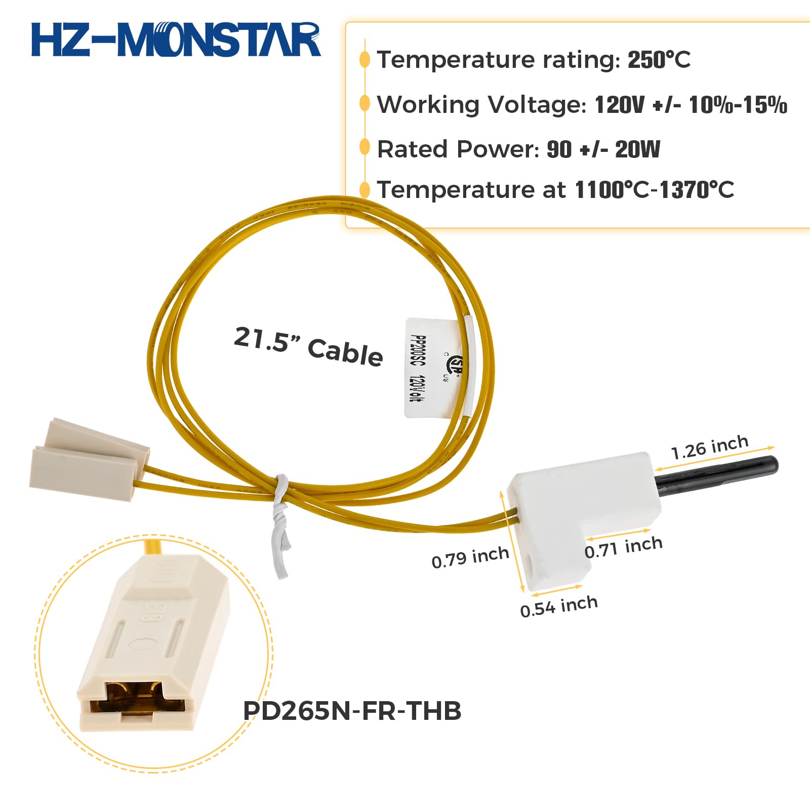 HZ-MONSTAR PP200 HA1000 igniter kit packaging highlights easy replacement