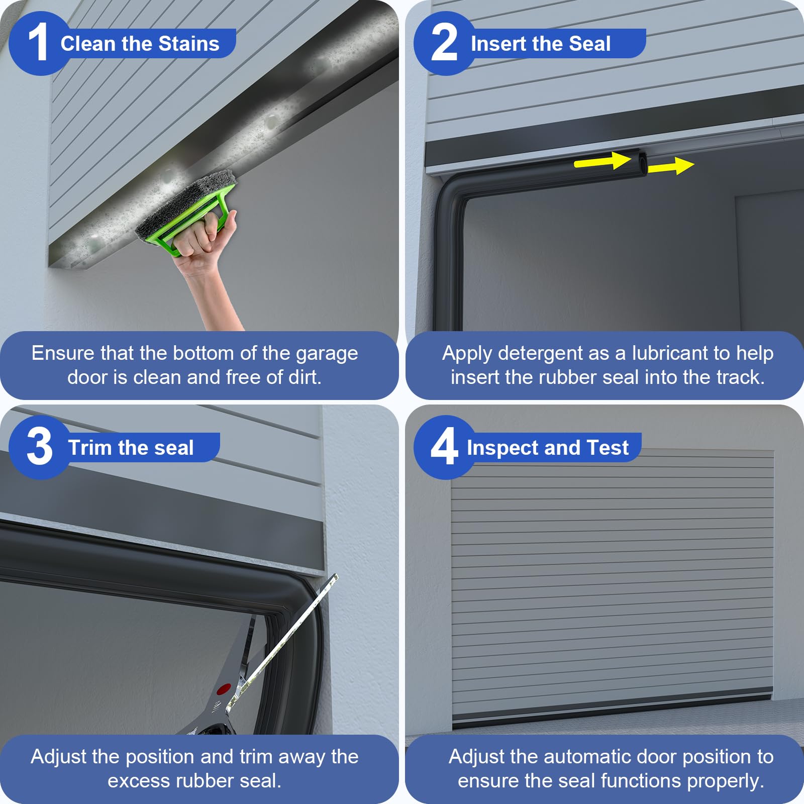 Hzetuu 16.5-foot length shown for easy trim-to-fit installation.