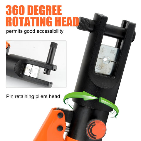 HZLZRZ tool ideal for battery terminal and heavy-duty cable crimps.