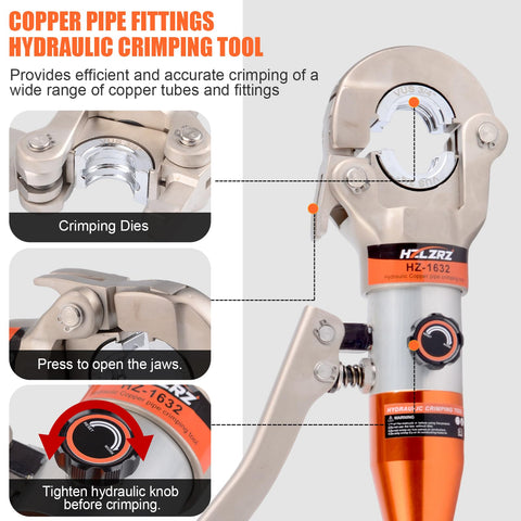 HZLZRZ Propress Tool 360-degree rotation eases operations in confined areas.