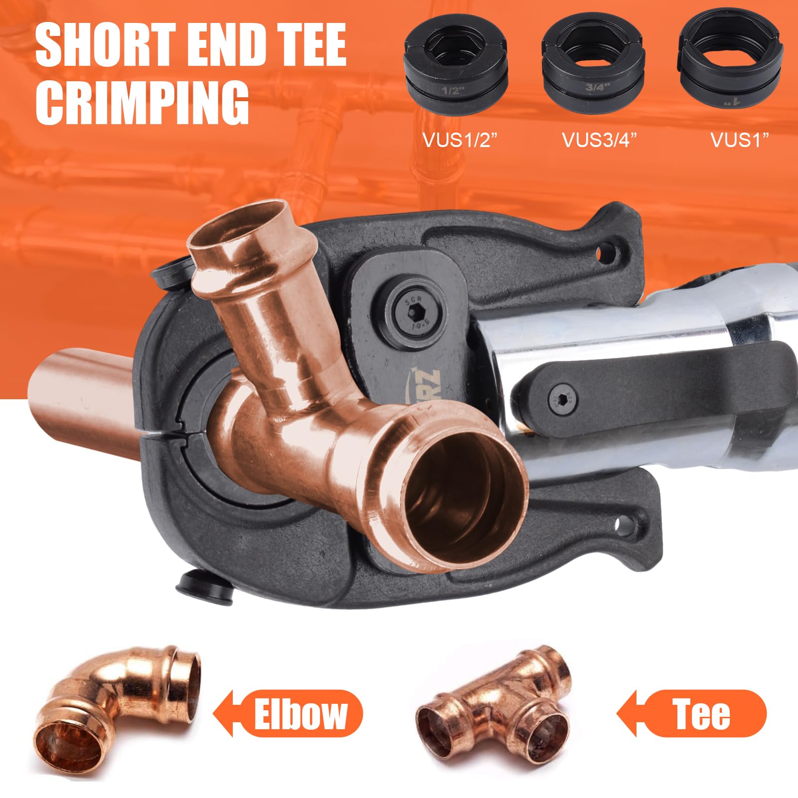 Lightweight aluminum body of the ProPress Tool