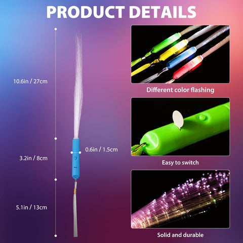 i7creoy LED glow wands multicolor display dynamic modes for glow performances