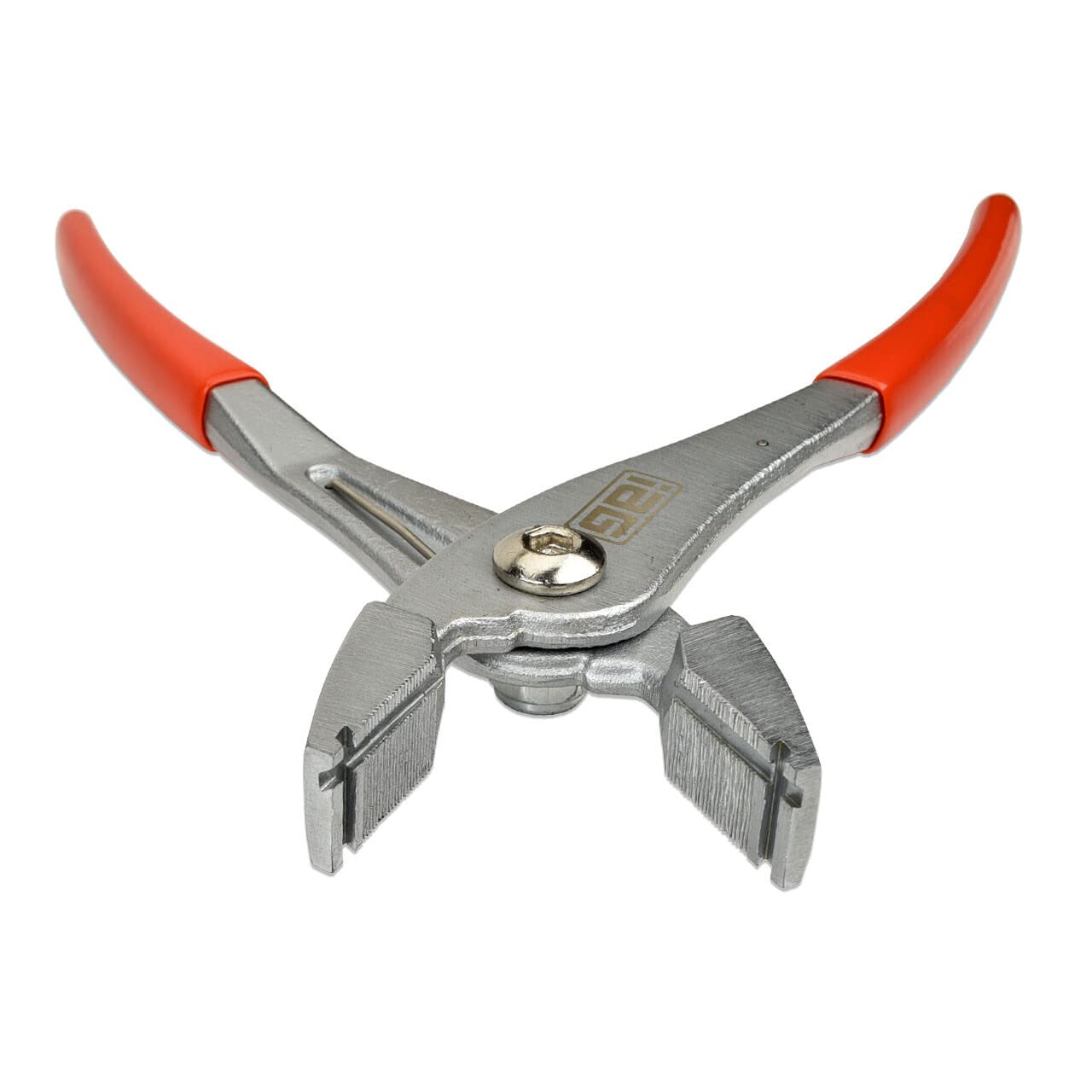 IAG Performance Pliers reach tight spaces to install or remove clamps.