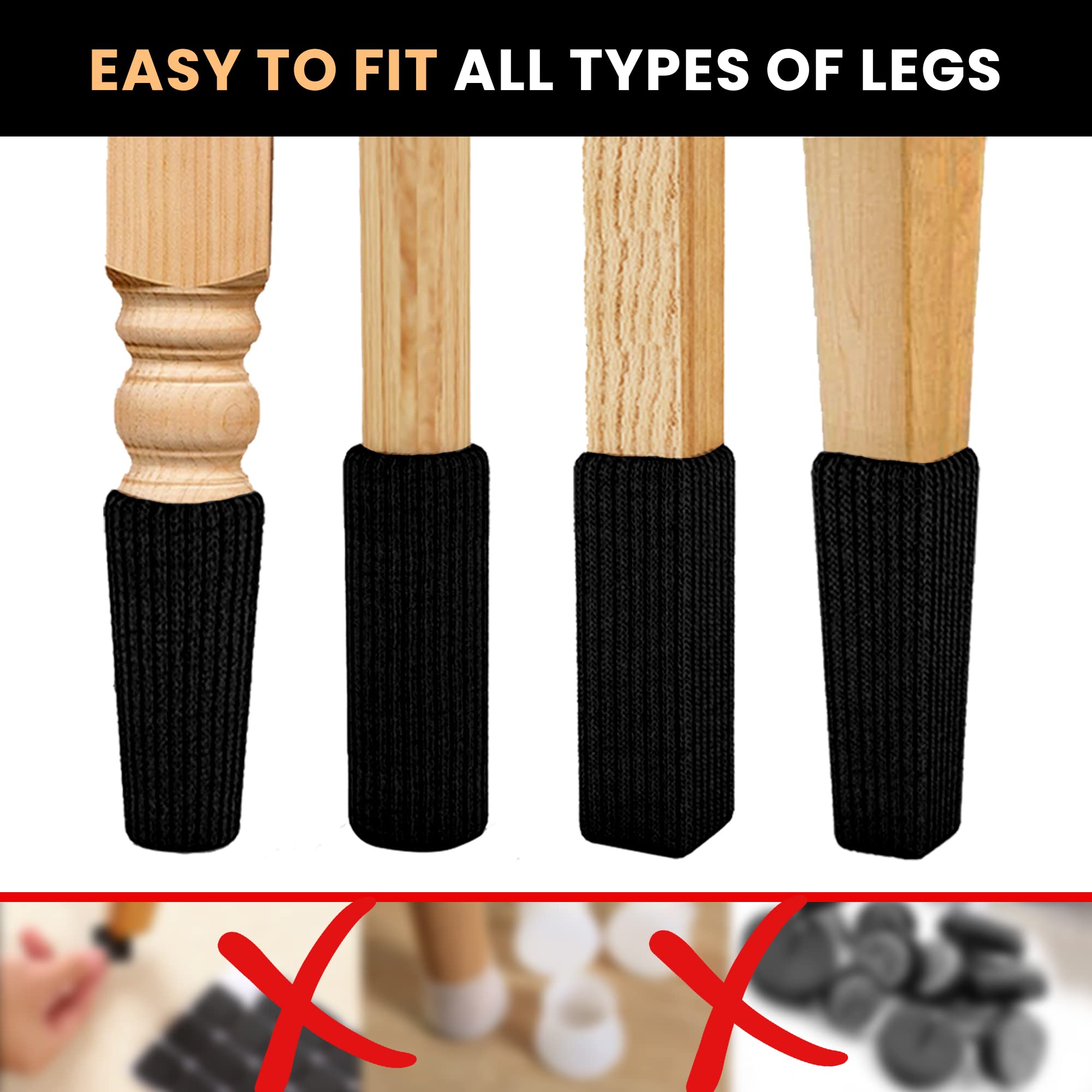 IAMZAY furniture pads preserve floors during daily use.