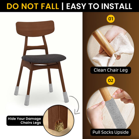 IAMZAY washable double-knit protectors for 2–8 inch legs.