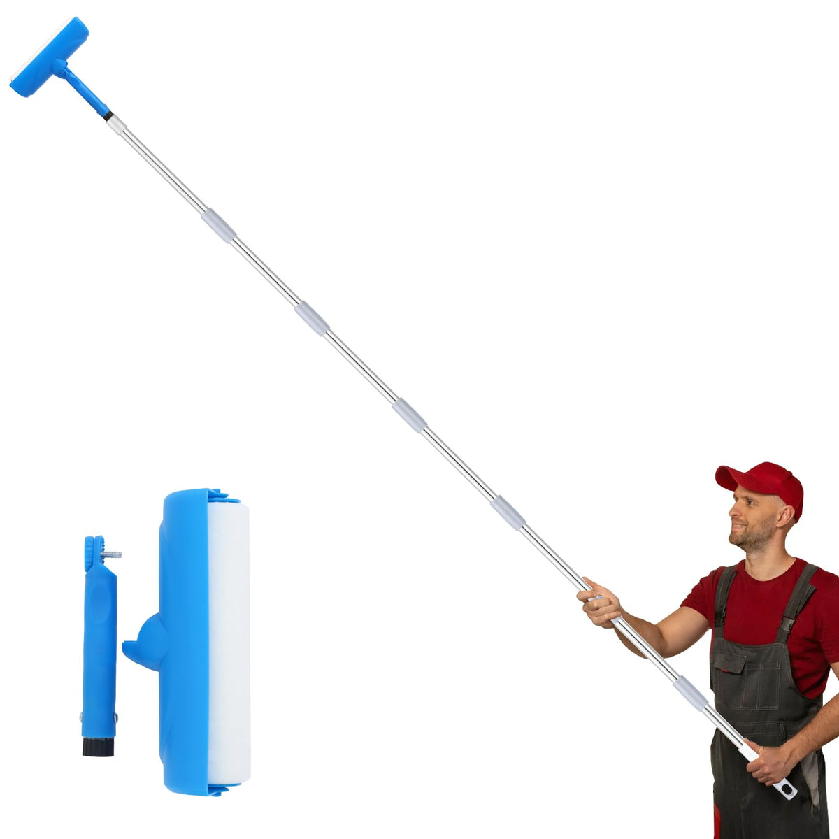 IAOVAW ceiling paint roller with 111-inch extension pole for high ceilings