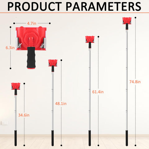 IAOVAW 360° rotating handle provides flexible angles for precise edge lines
