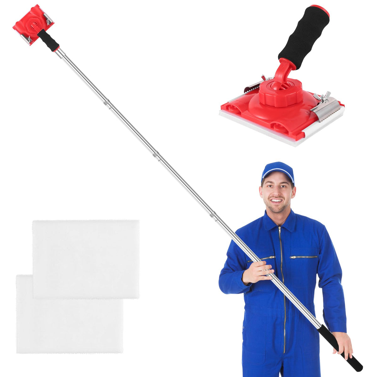 IAOVAW Paint Edge Trimmer with 78-inch pole enables high-ceiling edges with ease