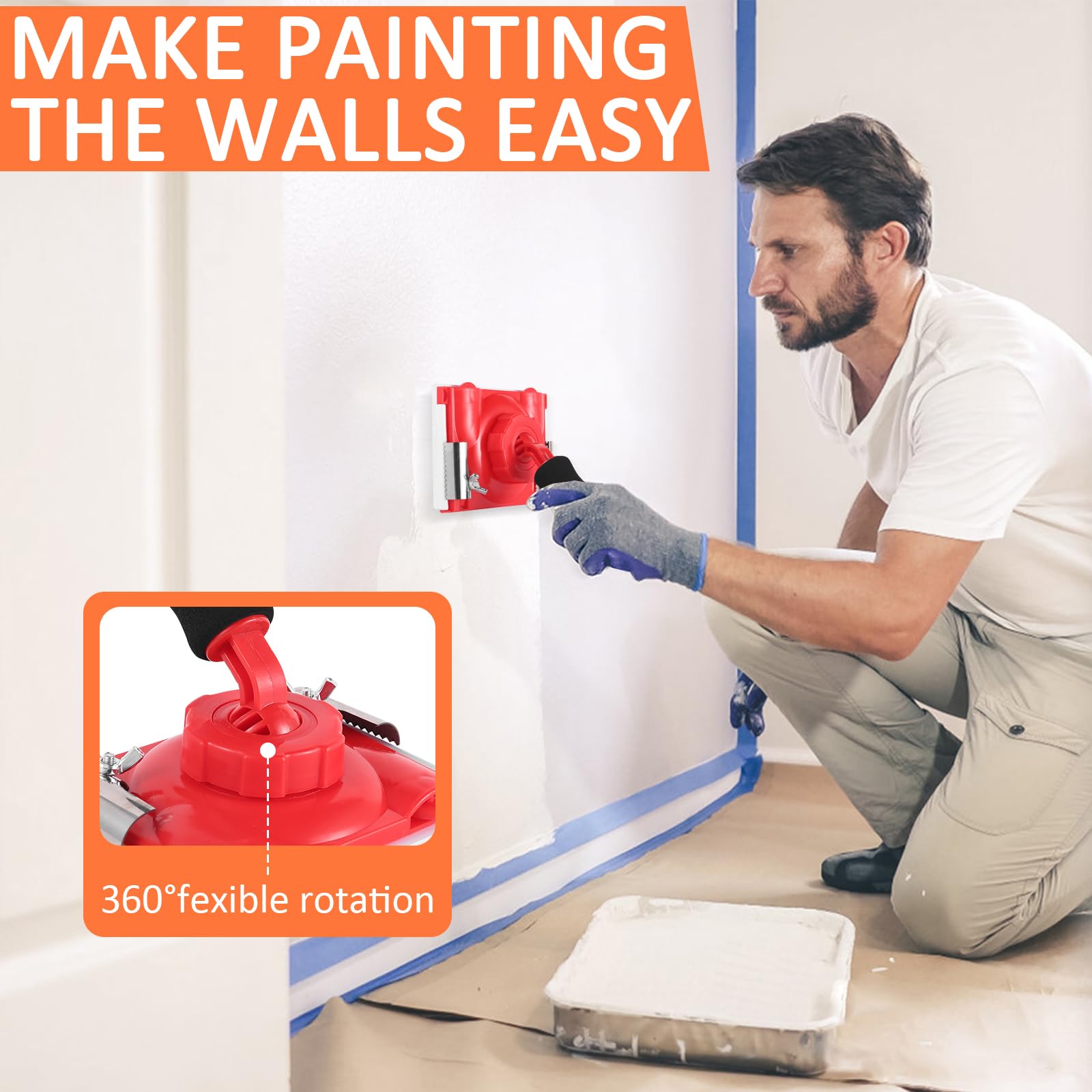 IAOVAW Paint Edge Trimmer offers durable shell and smooth wheel rotation