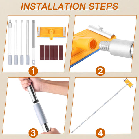 IAOVAW pole sander is a versatile tool for walls, ceilings, decks and more
