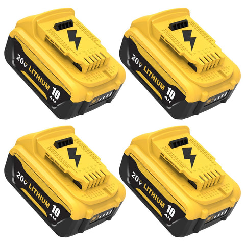 Ibanti 4-pack 10000mAh battery front view for extended cordless power