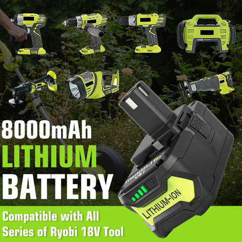 Ibanti P108 18V battery cell detail highlights high-quality Li-ion cells.
