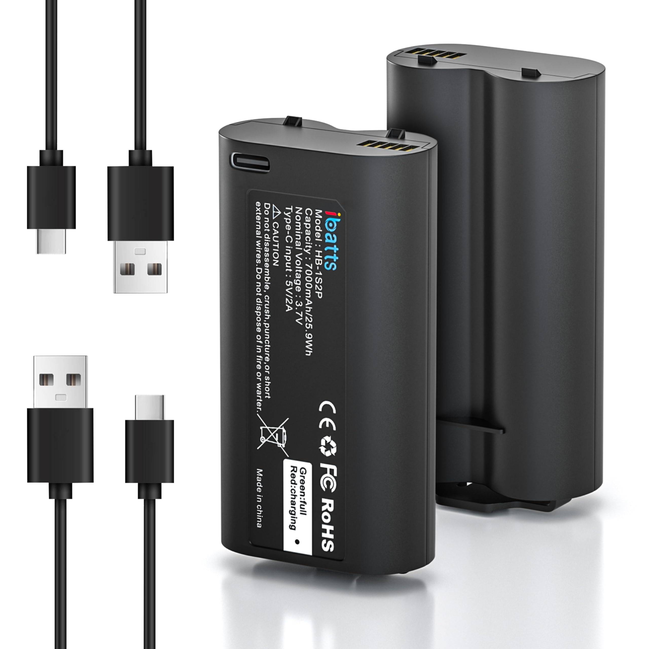 IBATTS 7000mAh replacement battery for MyQ keypad with extended runtime