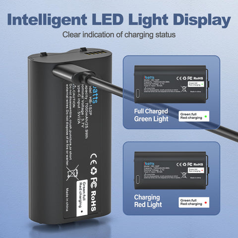 IBATTS long-life battery delivers up to seven weeks between charges.