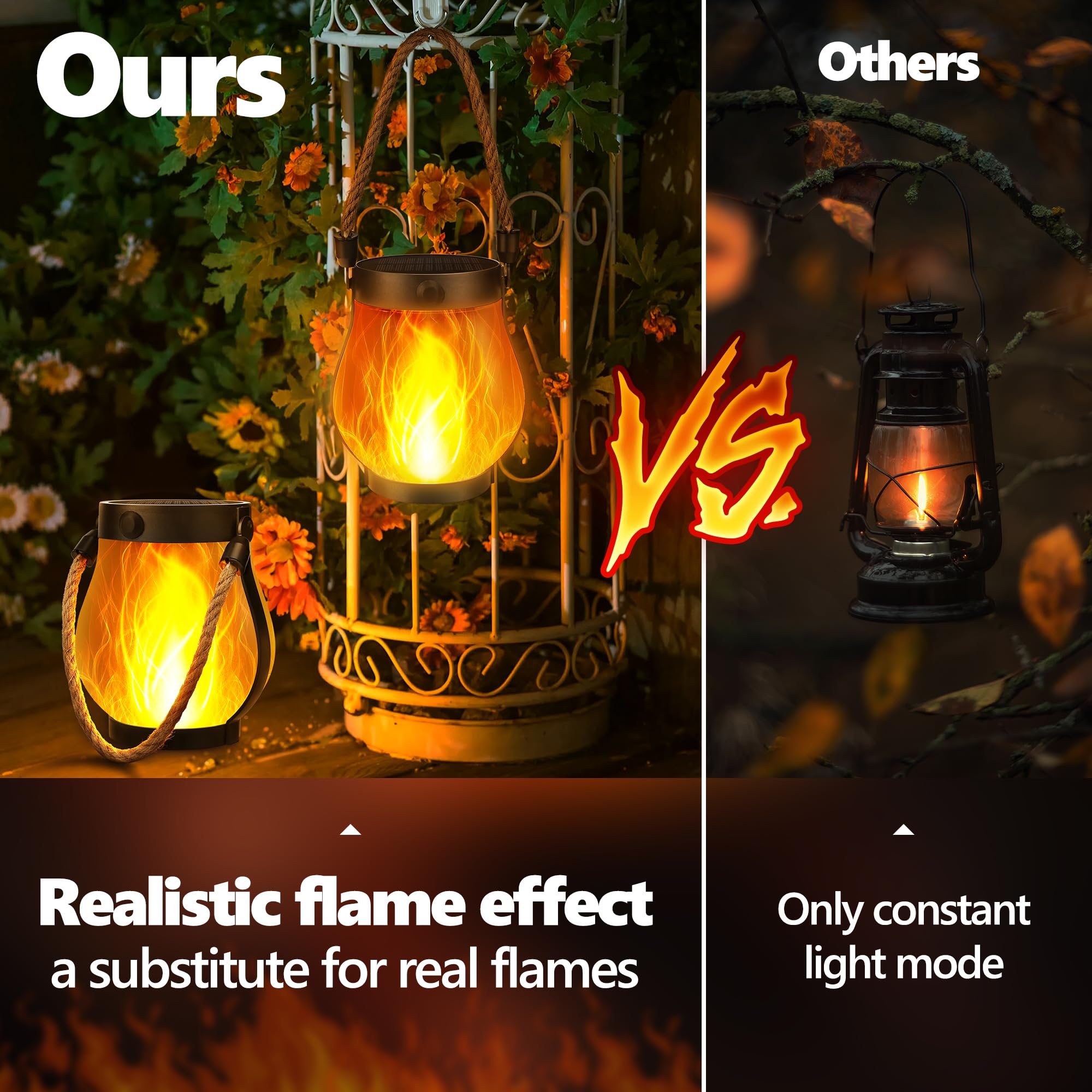 iBaycon two-pack enhances outdoor Halloween decor along pathways