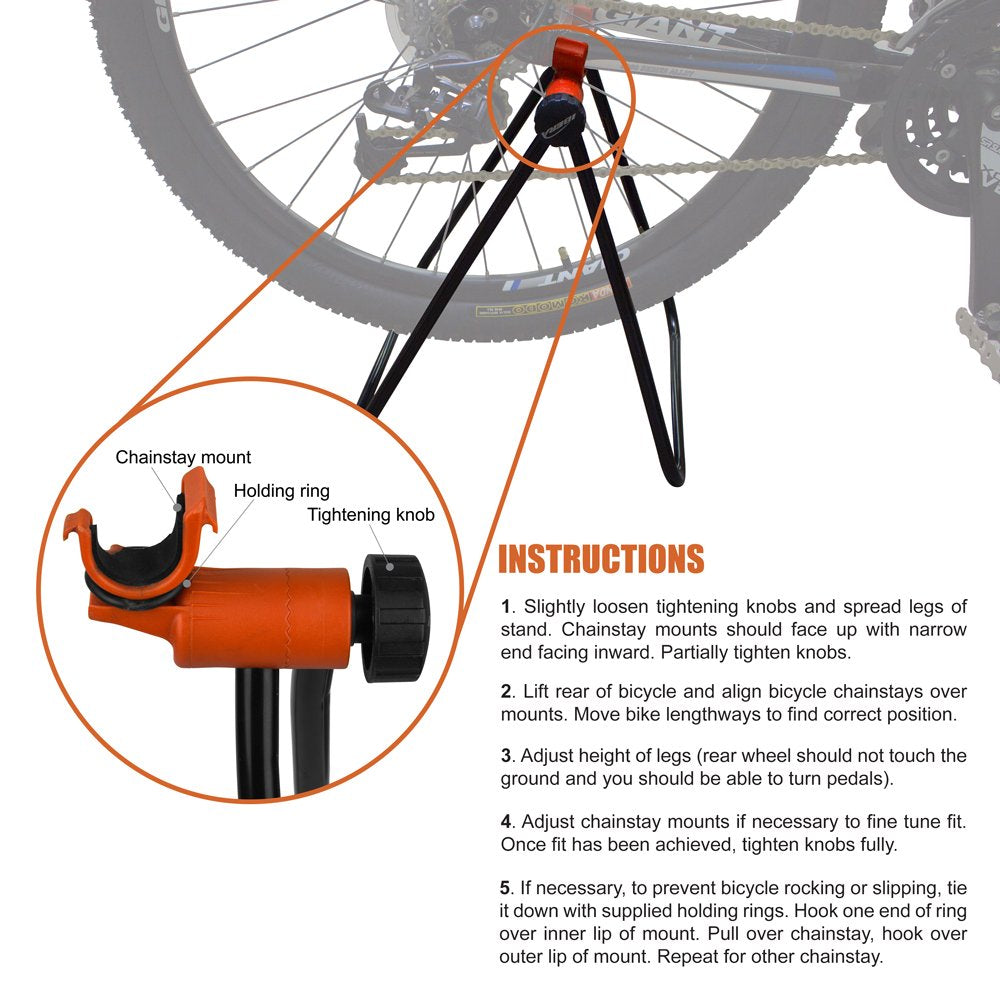 Ibera Easy Utility Bike Stand Ideal for home, garage, or showroom displays