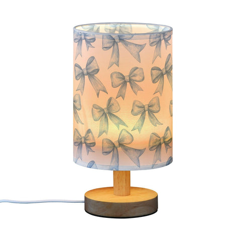 IBGIKWH linen shade bedside lamp glows softly for calm spaces