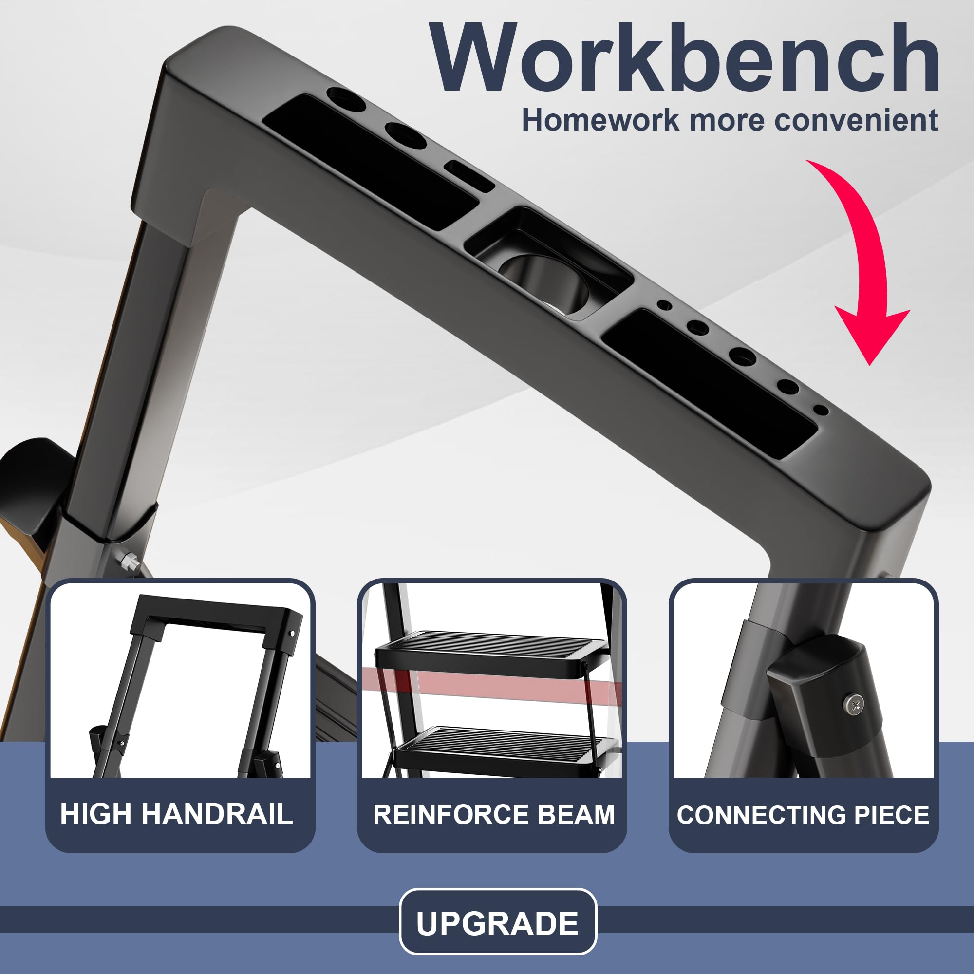 Ibihoeesoe wide pedals non-slip provide stable footing during projects.