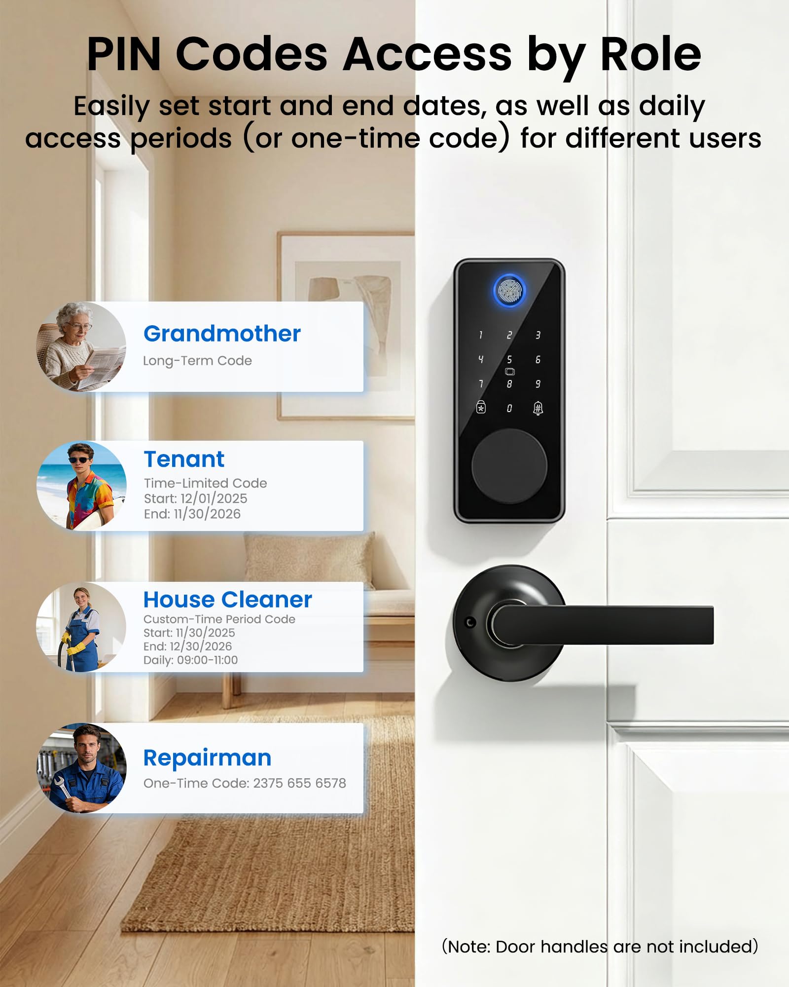 IBLOG security keypad with privacy mode and anti peeping keyboard
