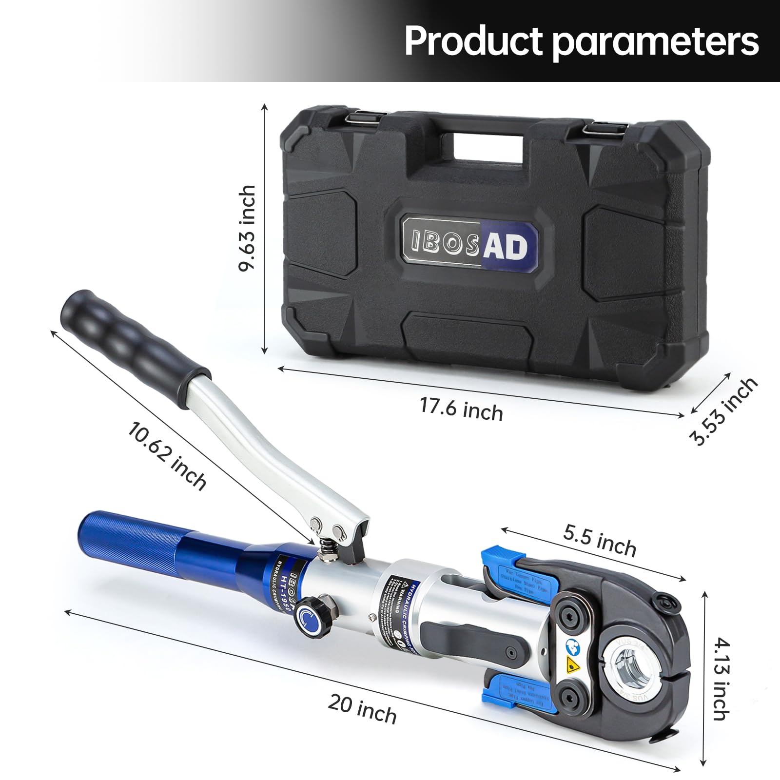IBOSAD Pro-Press compatible crimpers for versatile copper fitting options.