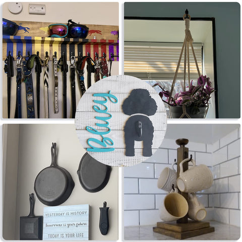 IBosins entryway hook with 1-prong design reduces clutter