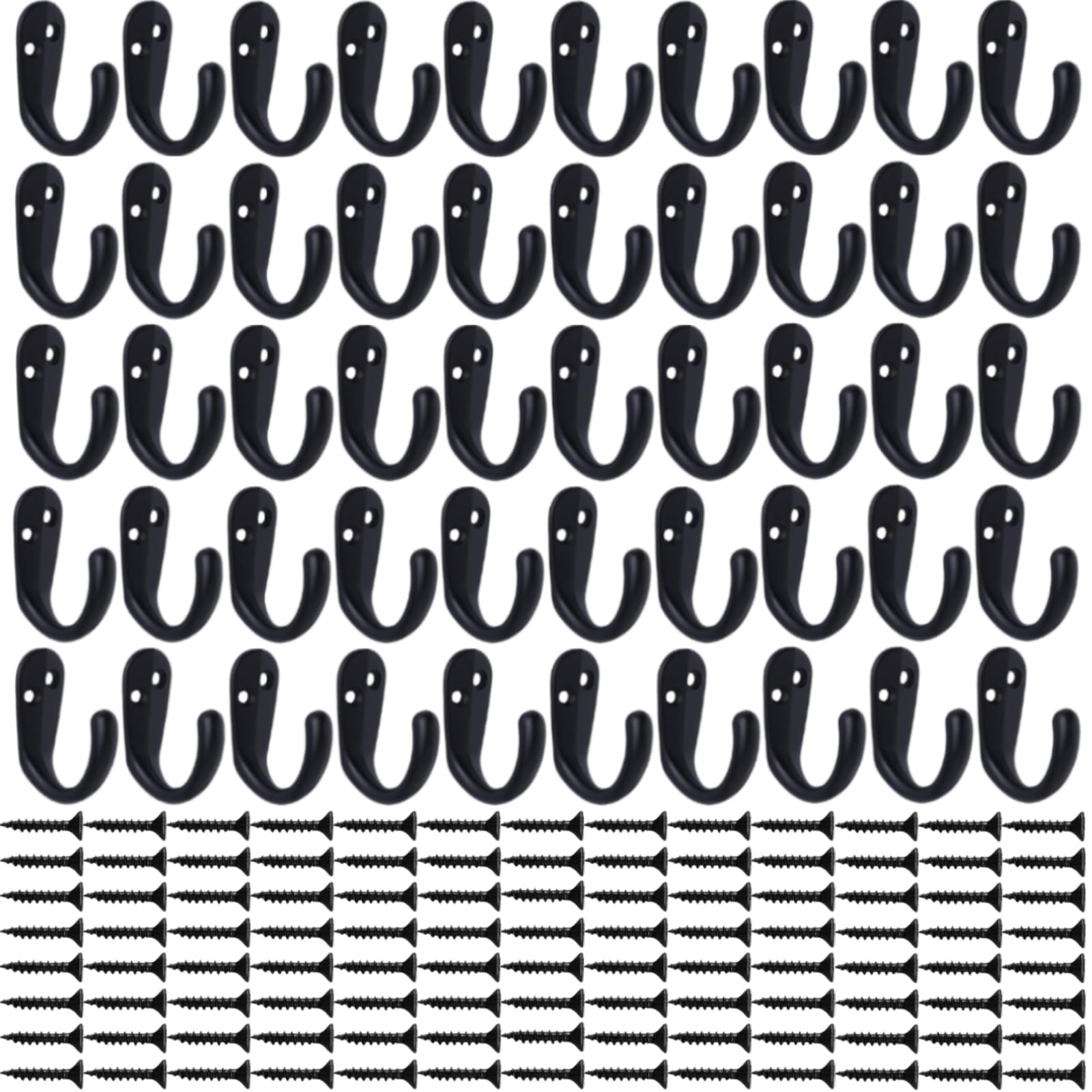 IBosins 100-piece screws pack supports secure hook installation