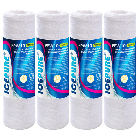 ICEPURE 5-micron inner-layer filter captures fine sediment for clearer water.