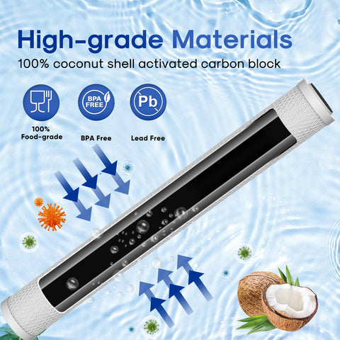 ICEPURE carbon filtration chamber delivers taste and odor reduction for daily use.