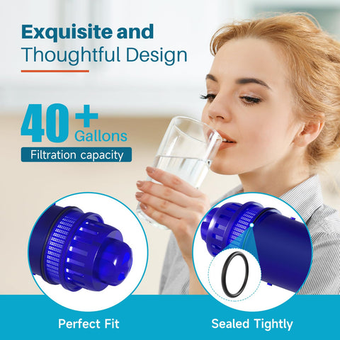 ICEPURE filter installs in seconds with a precise, leak-free fit.