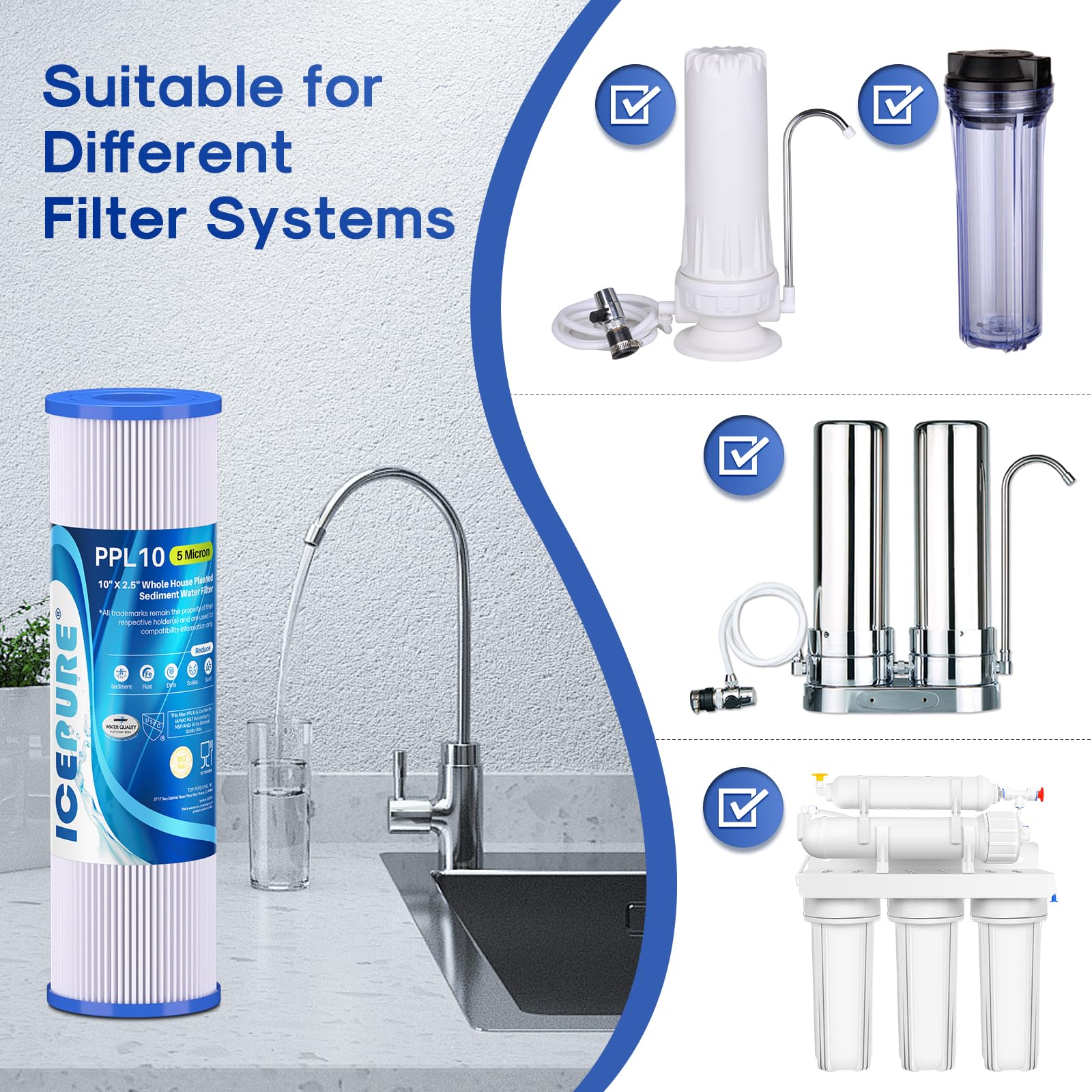 Packaging emphasizes four-pack value for replacement cycles.