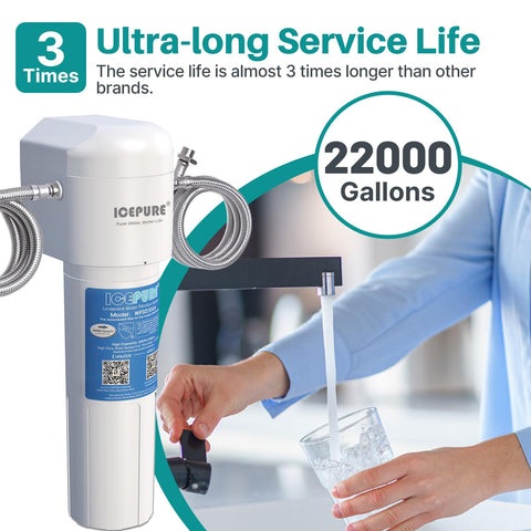 ICEPURE plug-and-play installation enables quick, tool-free setup in minutes.