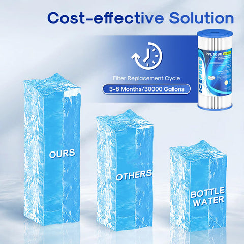 ICEPURE replacement two-pack is convenient for routine maintenance.