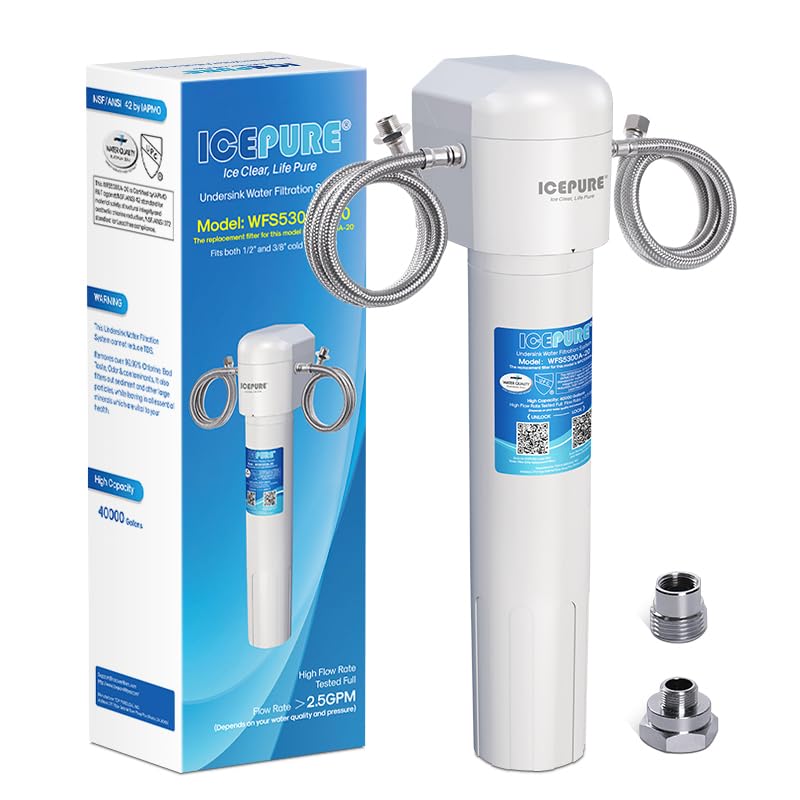 ICEPURE WFS5300A-20 under-sink system front view for reliable drinking water.