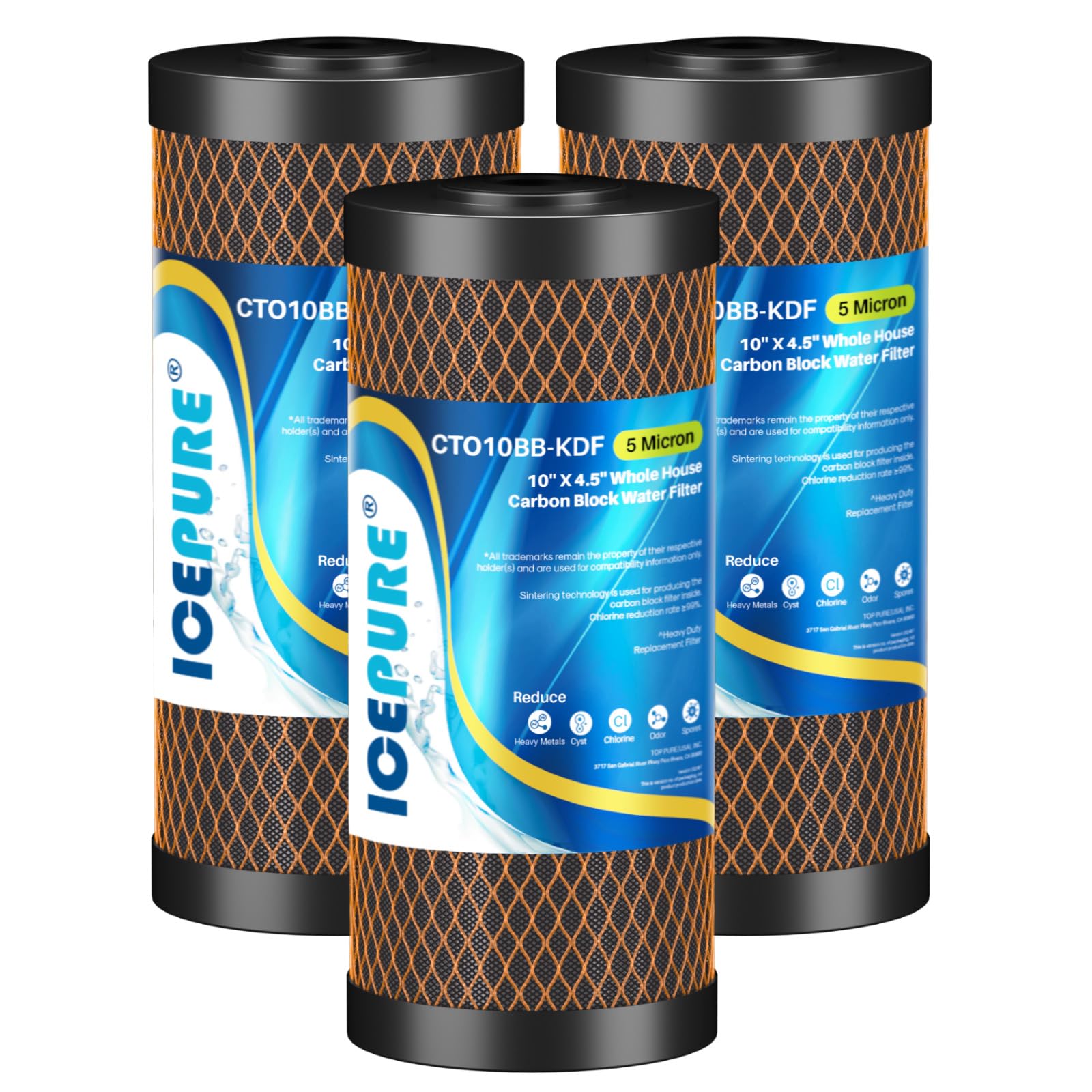 ICEPURE CTO10BB-KDF whole-house filter for cleaner tap water