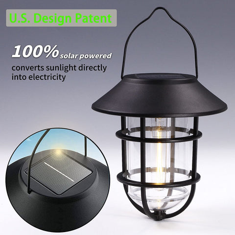 Icerona solar lantern IP65 weatherproof design withstands rain and snow.