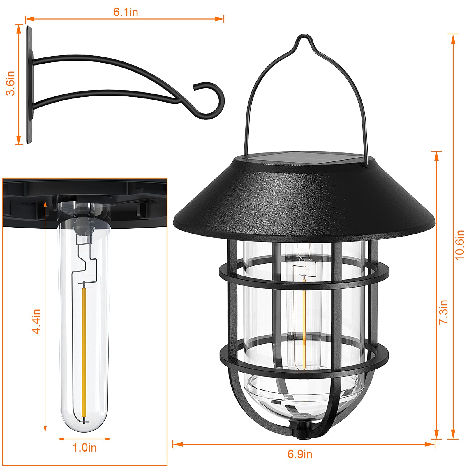 Icerona solar lantern at night provides soft ambience and extended glow.