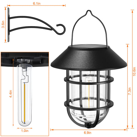 Icerona solar lantern at night provides soft ambience and extended glow.