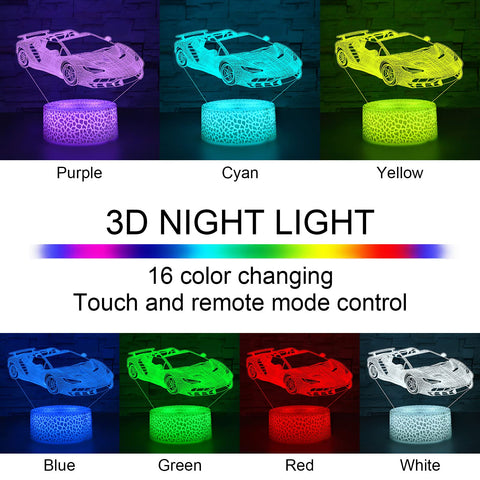 i-CHONY night light with remote control for easy color changes from a distance