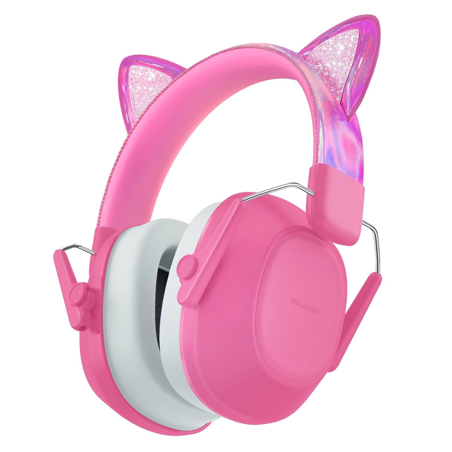 iClever EM01 kids earmuffs folded for portable noise protection on the go.