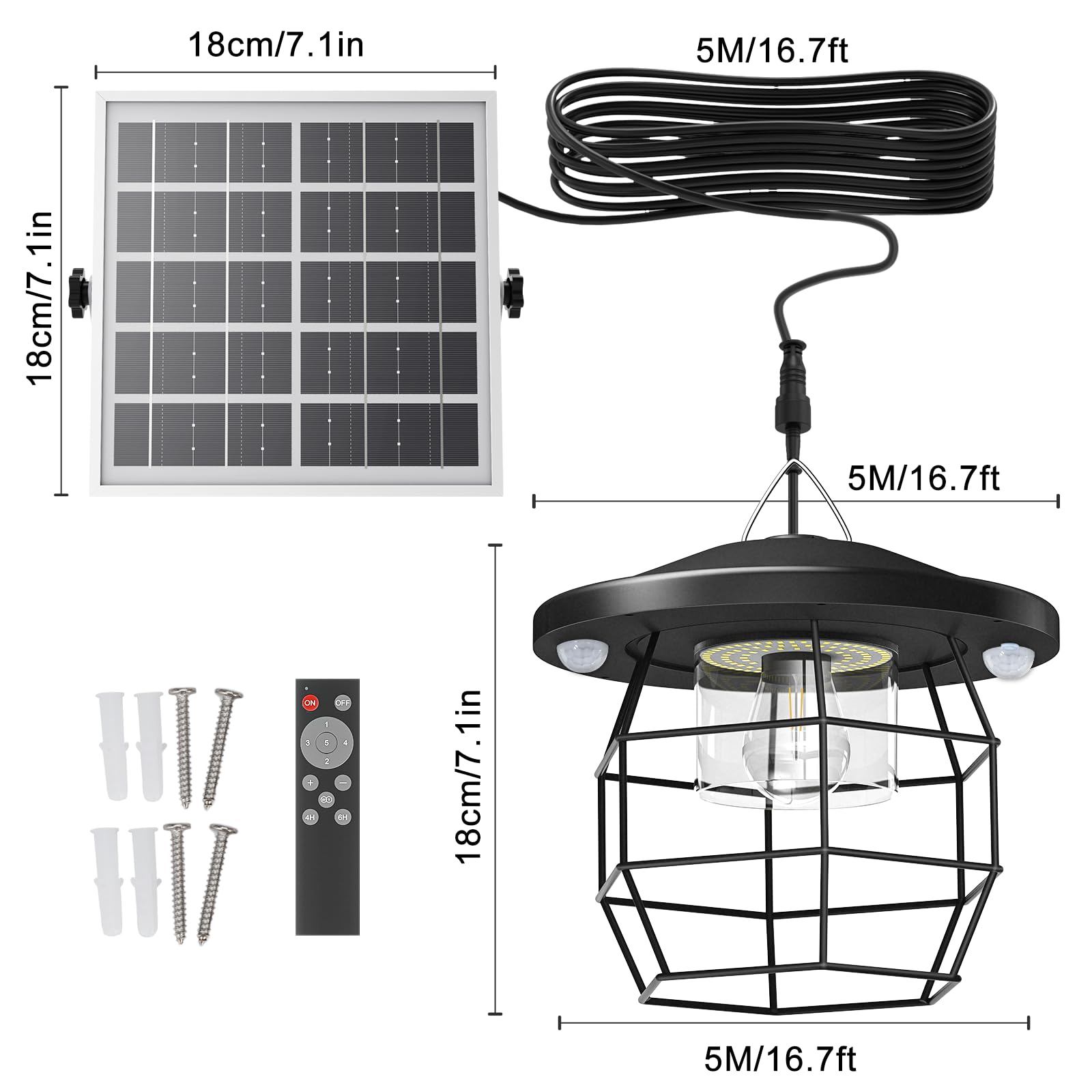 ICOFRU Solar Shed Light IP65 weatherproof design withstands rain and dust.