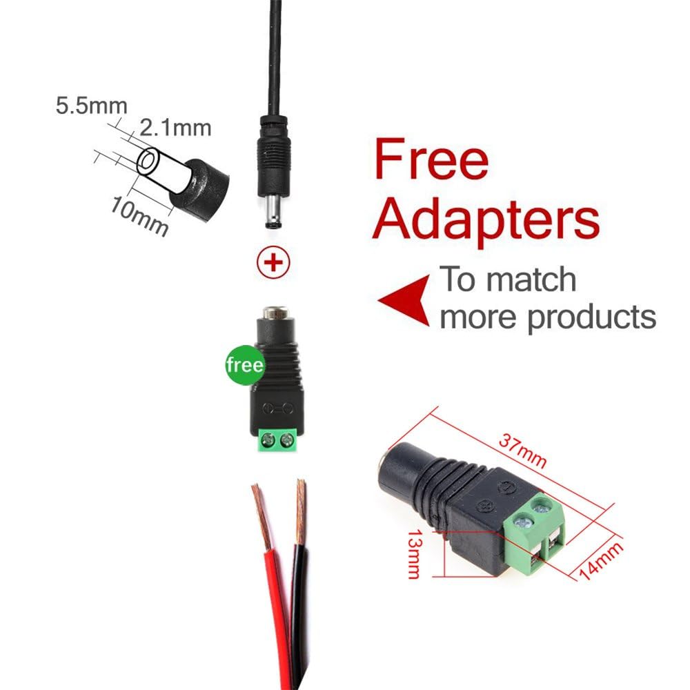 iCreatin 24V power supply suited for CCTV cameras and security systems