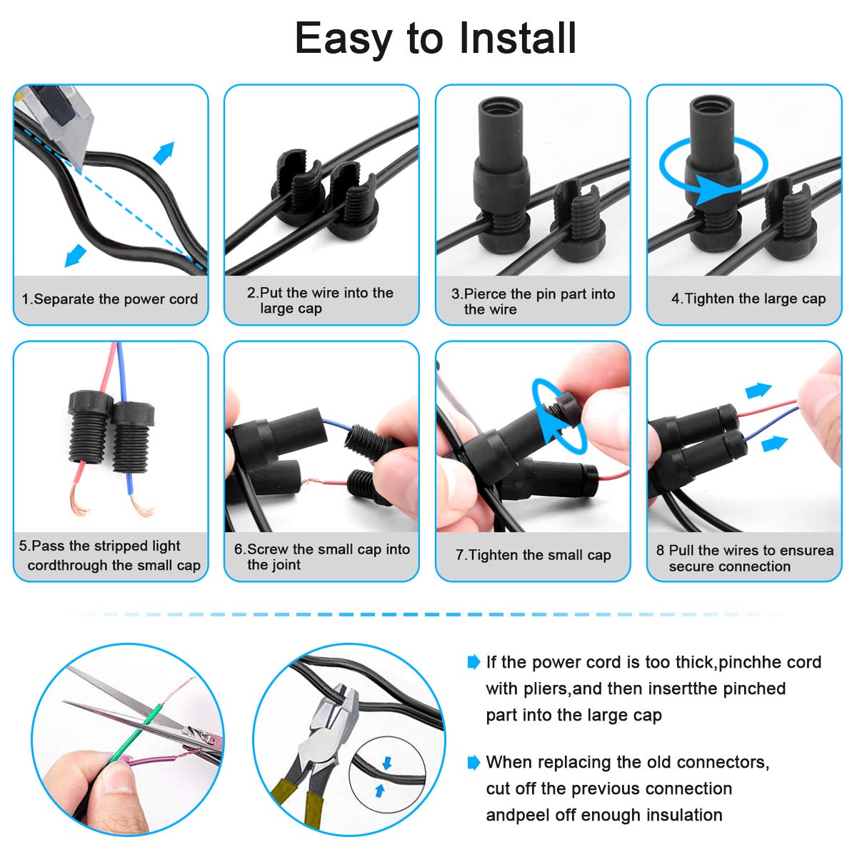 icreating wide gauge compatibility supports 14–20 gauge landscape wiring.