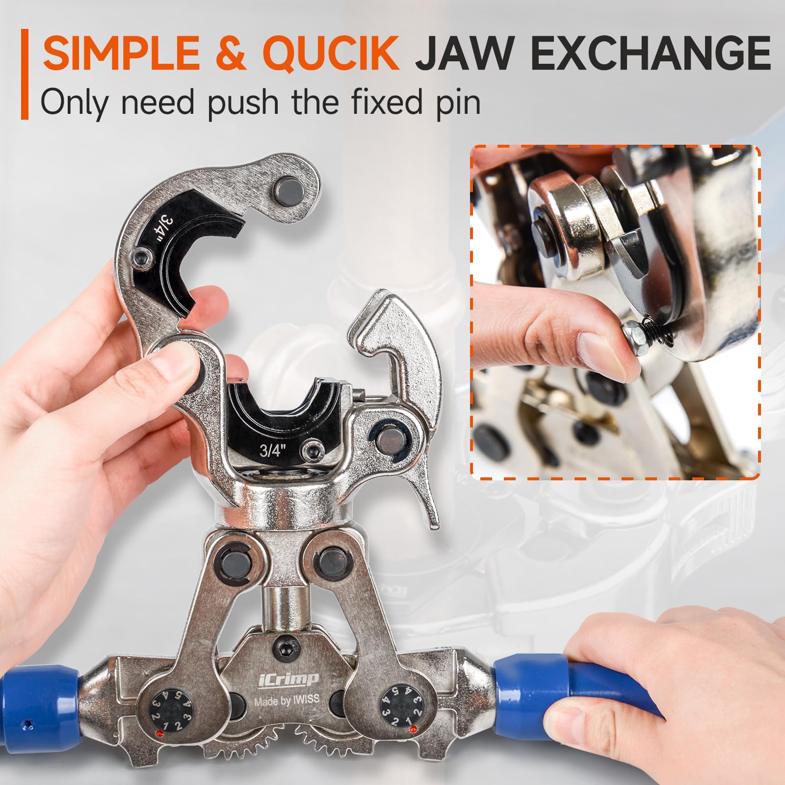 iCRIMP 1632AF works with Viega Pro-Press and Conex fittings.