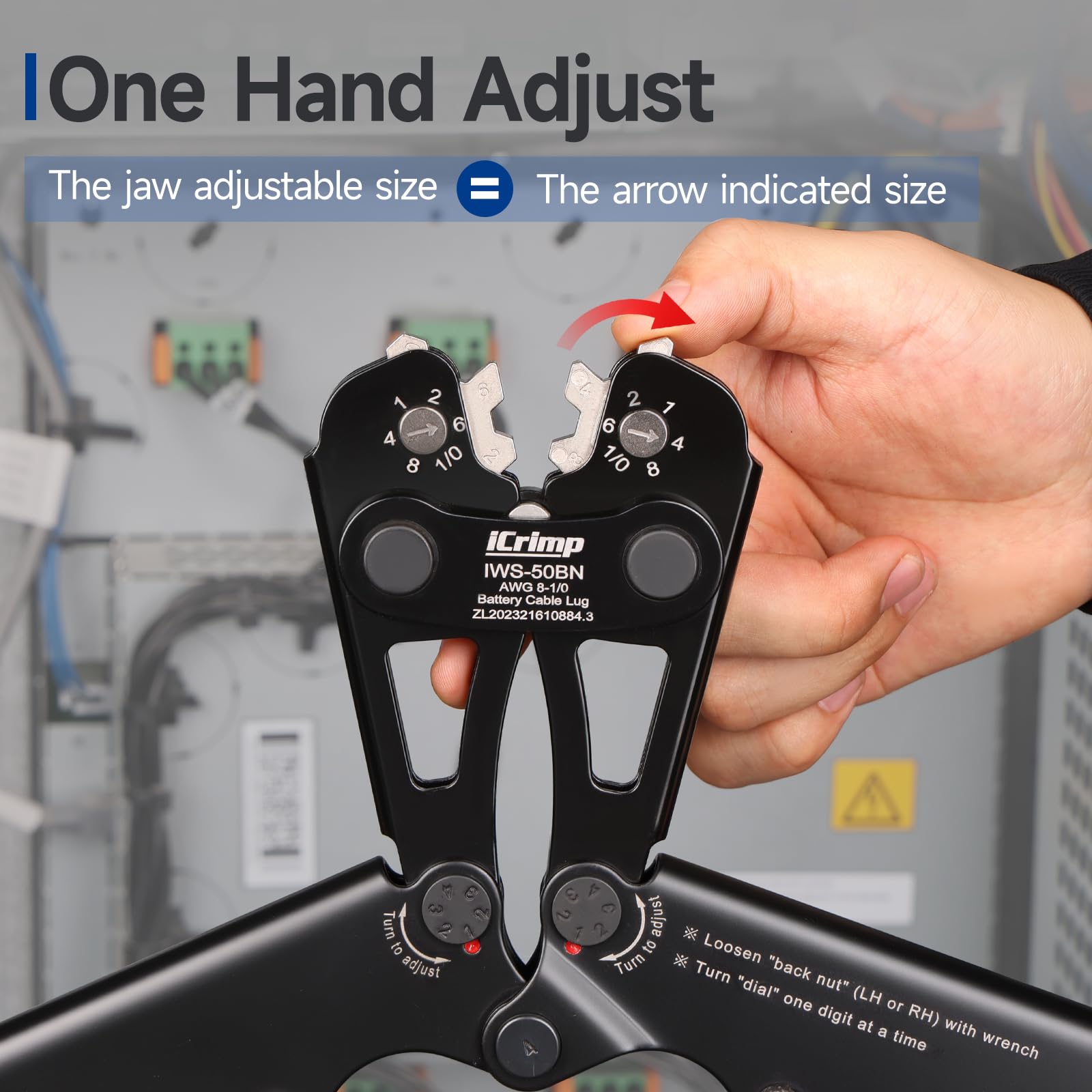 iCRIMP includes 63 ring terminal connectors for versatile wiring projects.