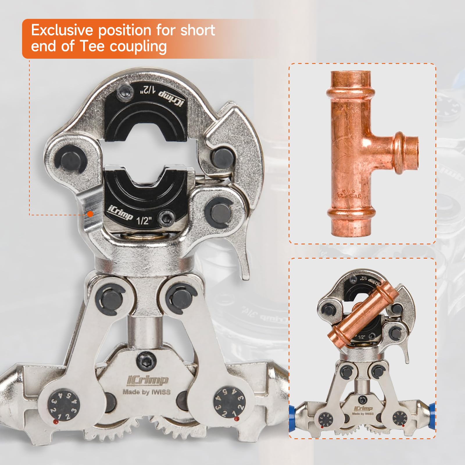 iCRIMP copper tube cutter delivers clean, rounded cuts.