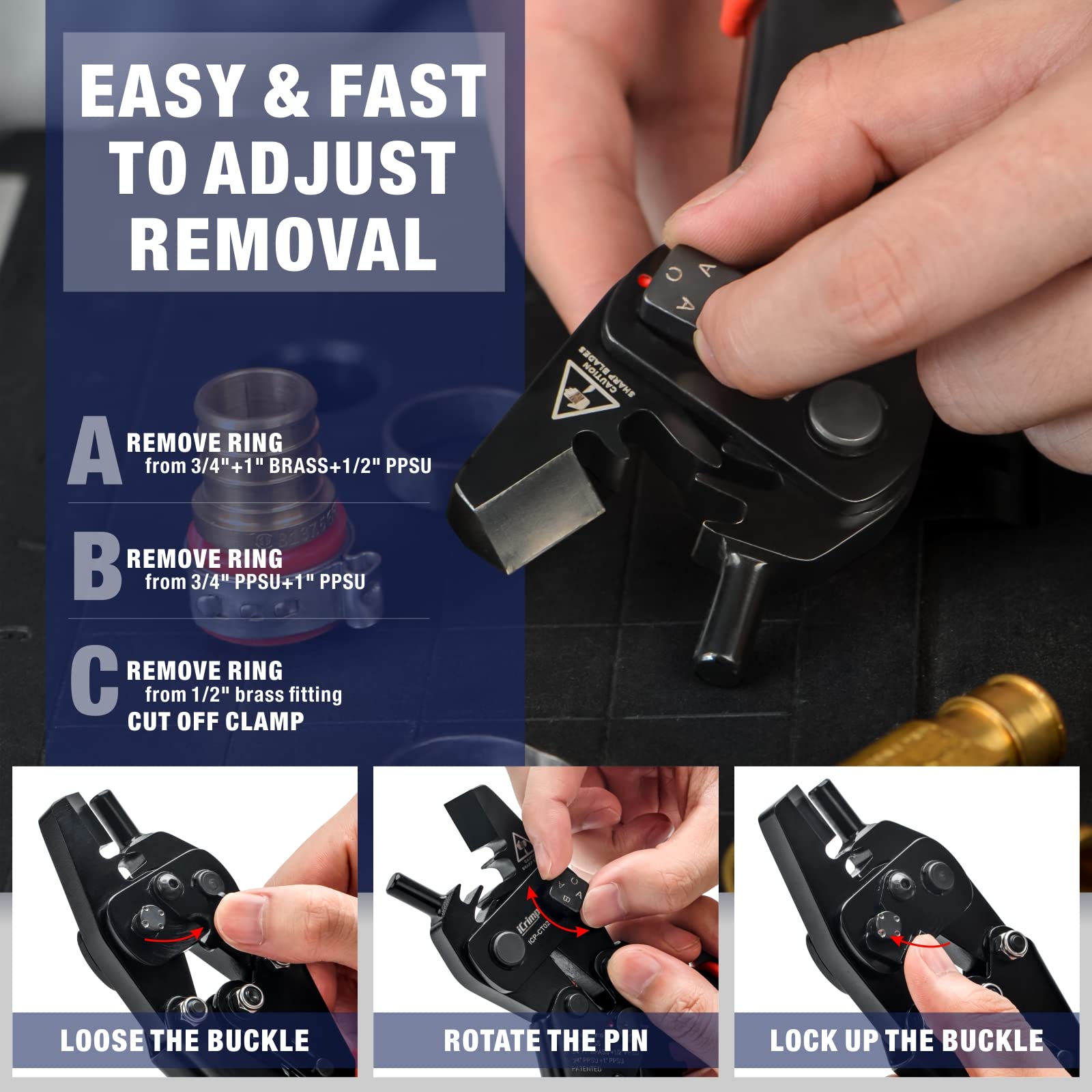 iCRIMP CT02 comfortable TPR grips reduce hand fatigue.