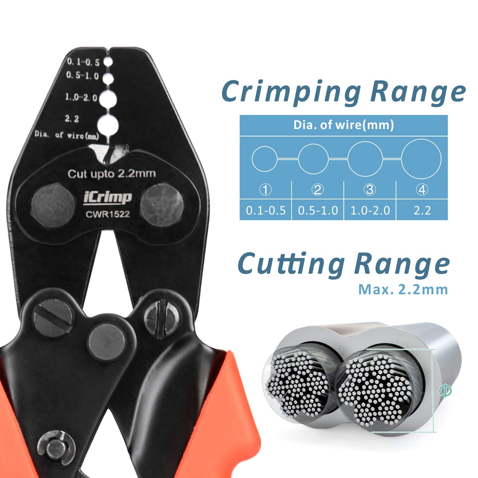 iCRIMP CWR1522 precision jaw closeup highlights EDM cut accuracy